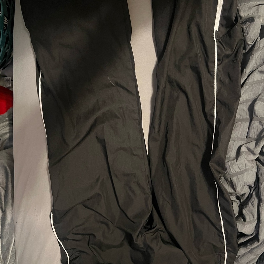 Danskin Now Black Track Pants with White Trim